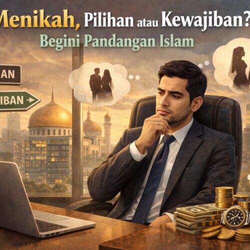 Foto Ilustrasi Tulisan Menikah Pilihan atau Kewajiban
